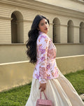 Pink Floral Blazer