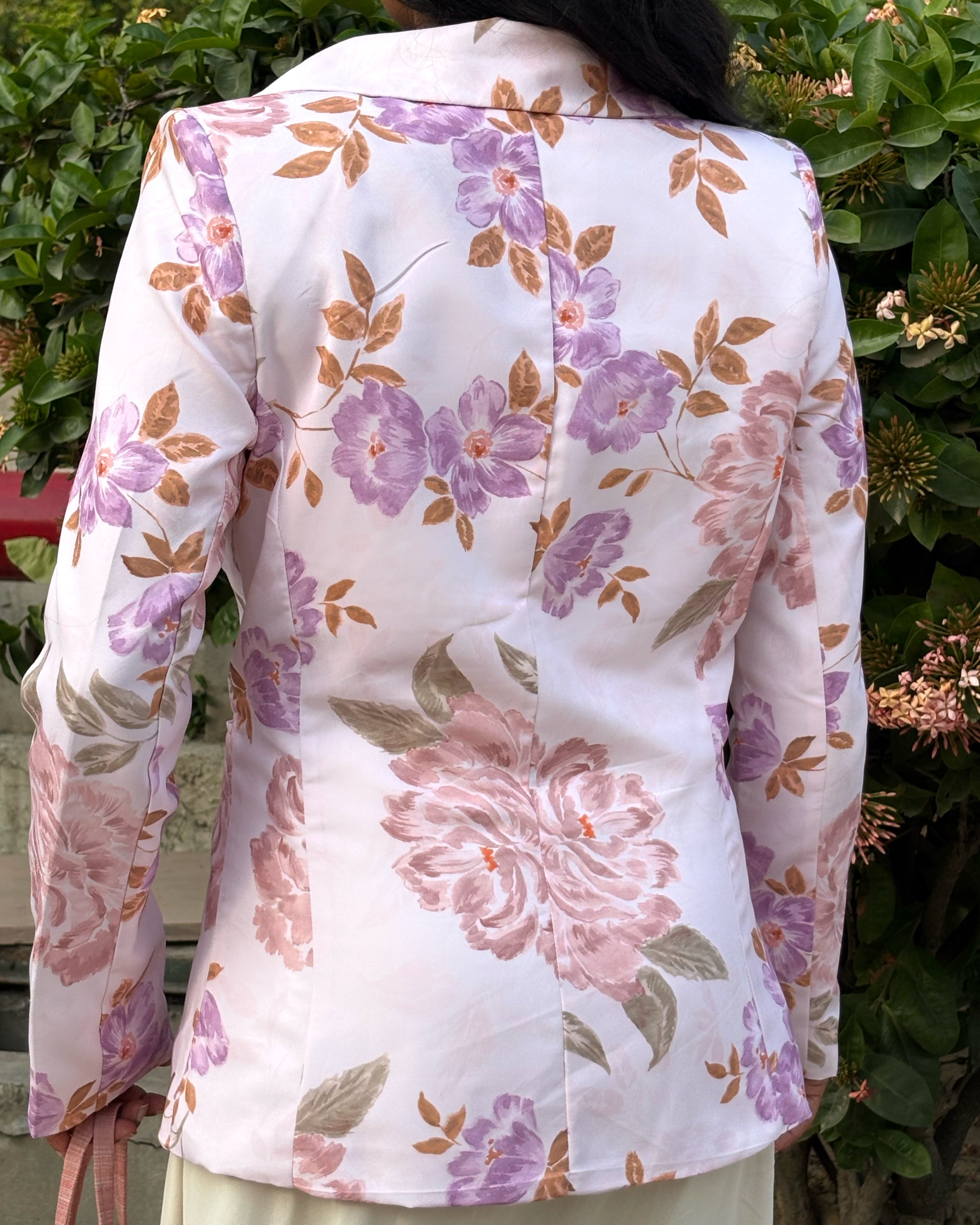 Pink Floral Blazer