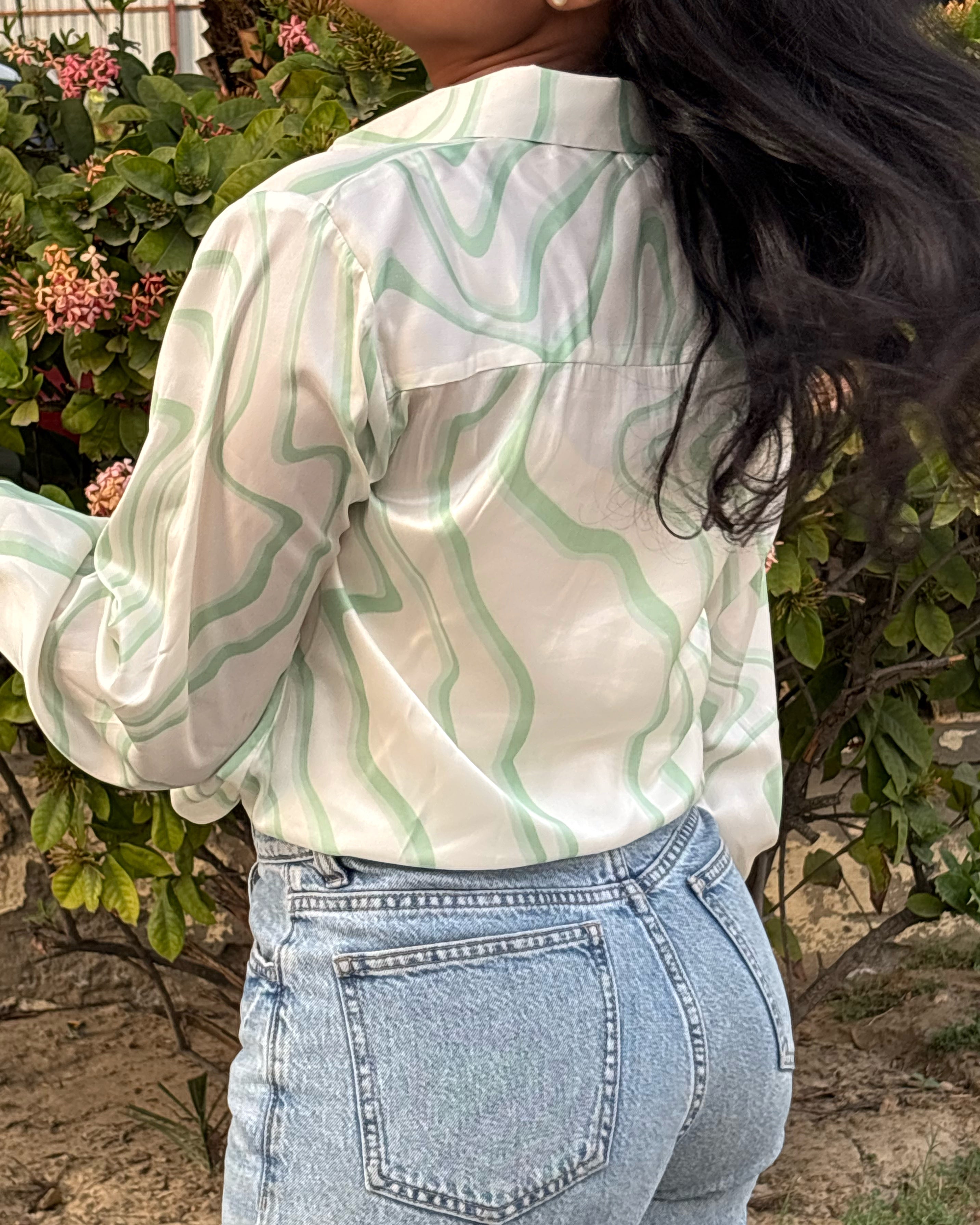 Mint Muse Satin Shirt